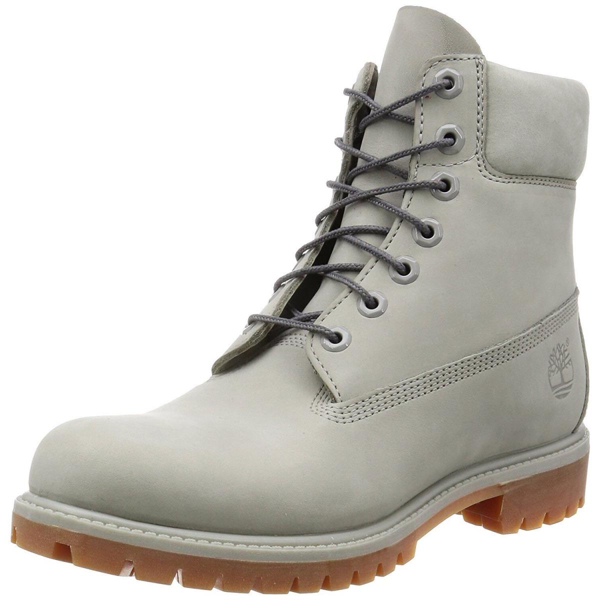 Men`s Timberland 6 In. Premium Light Grey Nubuck TB0A1GAU 093 - 9.5