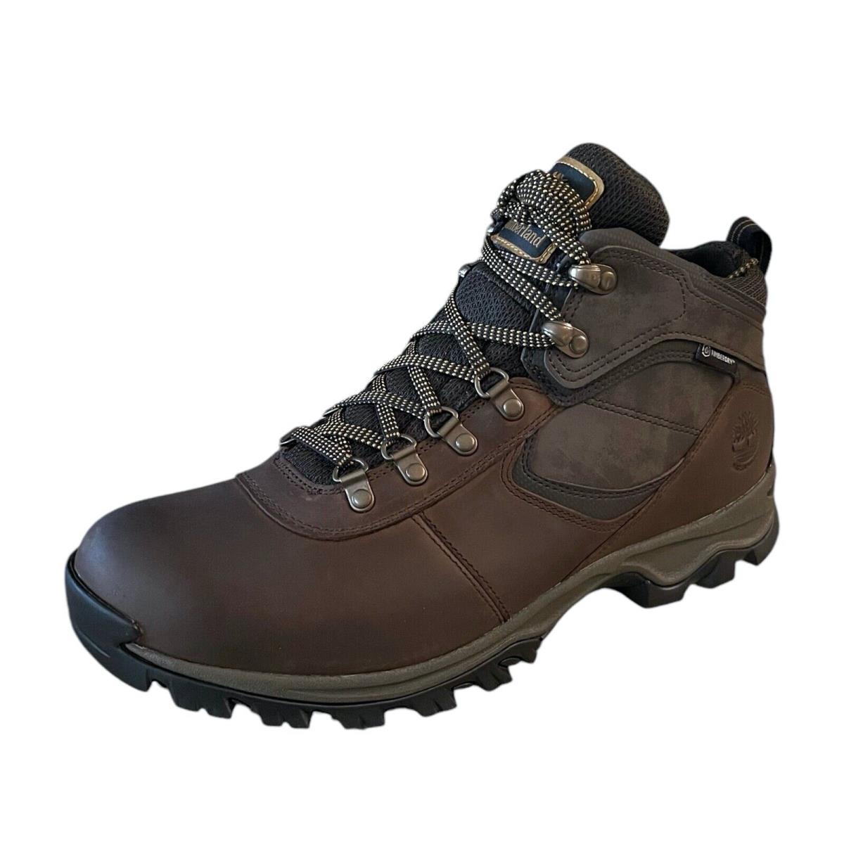 Timberland Mens Mt. Maddsen Brown Waterproof Mid Hiker Boots Size 12 Shoes - Brown