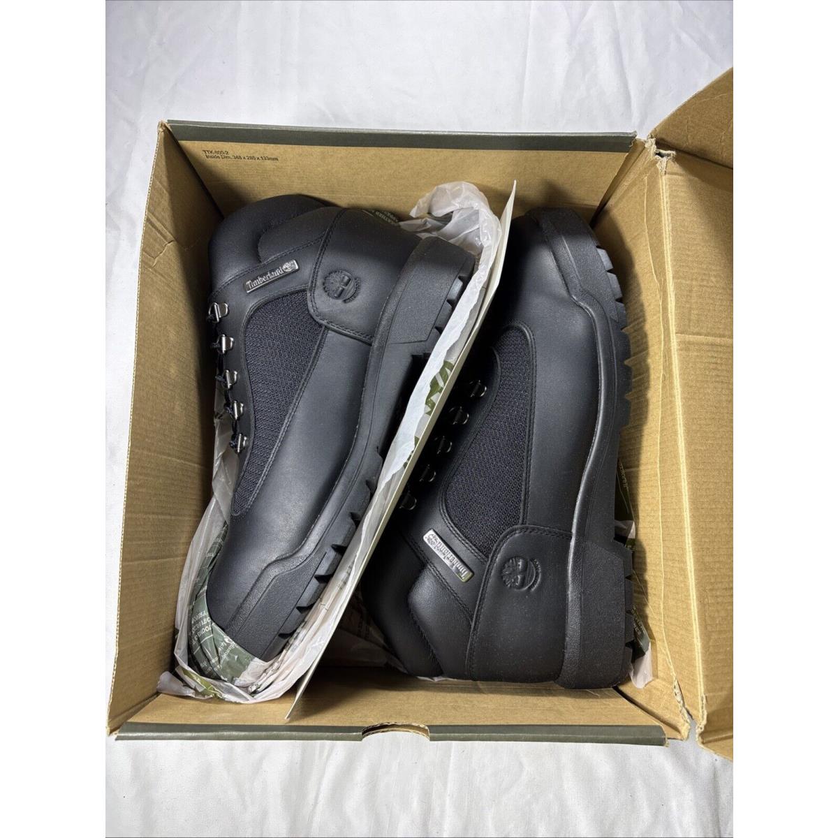 Men`s Timberland Field Boot Mid Black Full Grain TB0A17KY 001 Size 13 - Black Full Grain