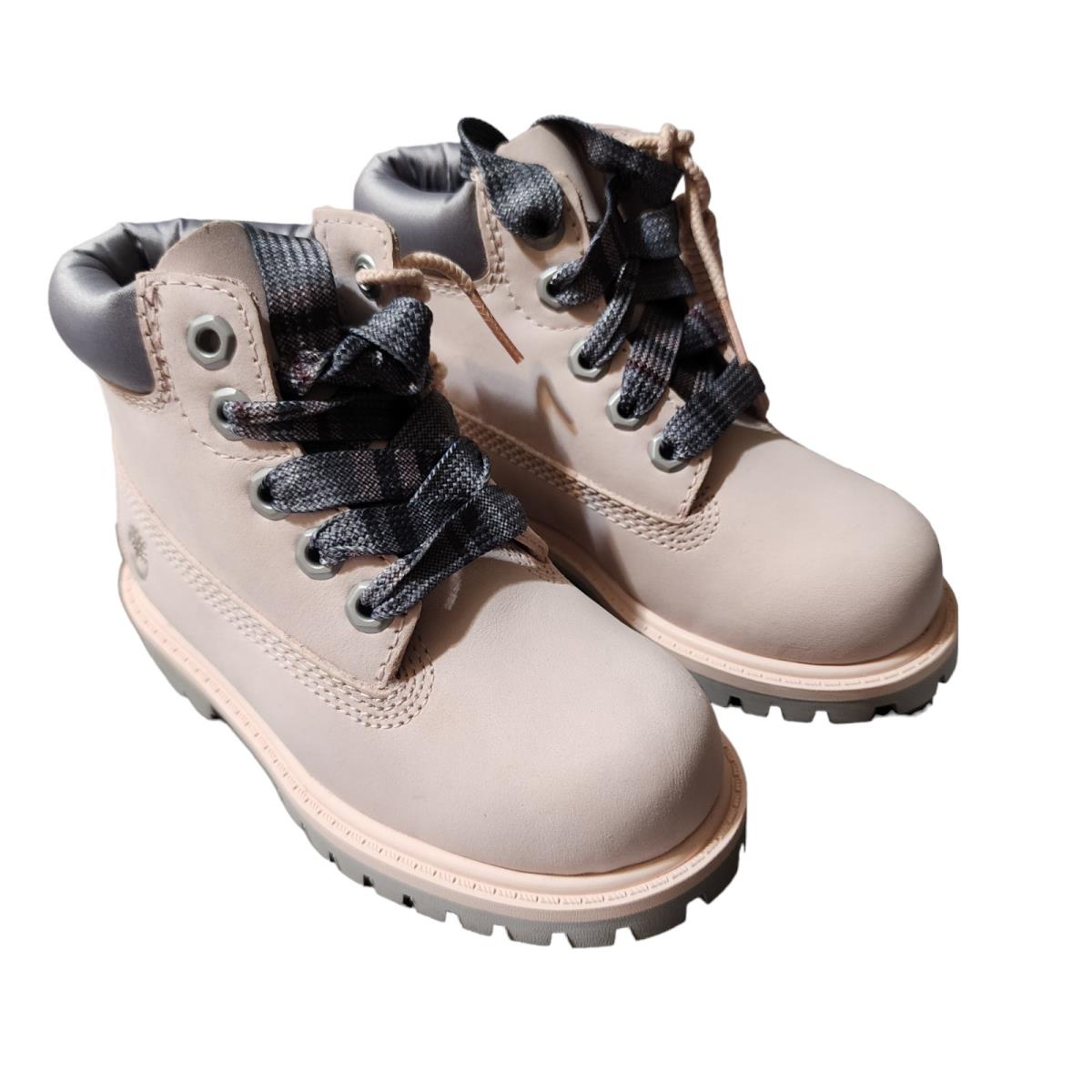 Timberland Toddlers Premium 6 in Waterproof Boot Light Pink Nubuck