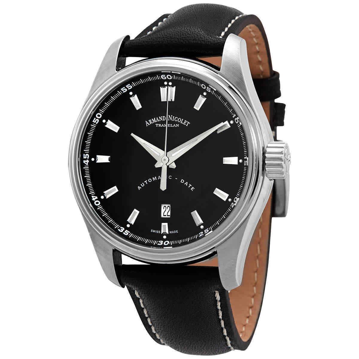 Armand Nicolet MH2 Automatic Black Dial Men`s Watch A640A-NR-P140NR2