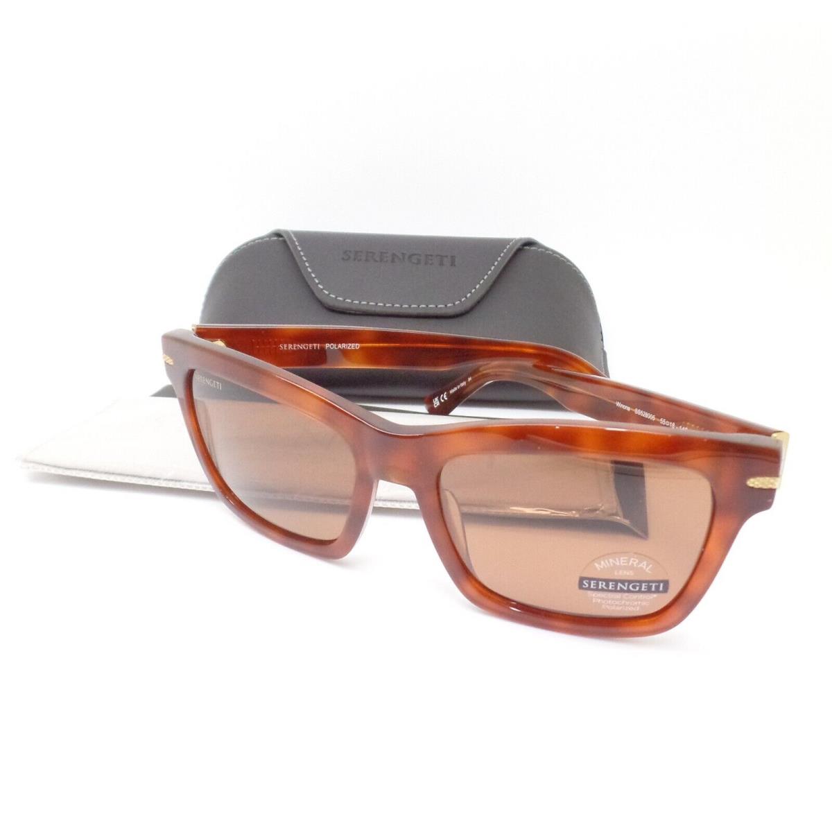 Serengeti Winona SS528005 Havana Drivers Polarized Sunglasses