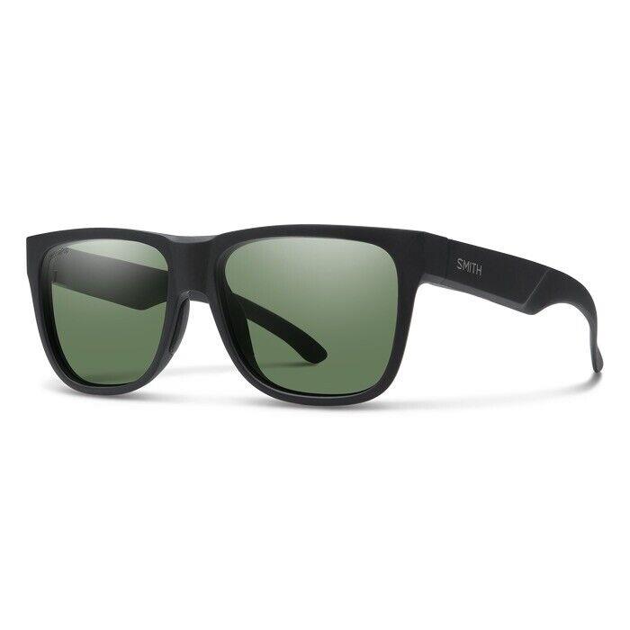 Smith Lowdown Chromapop Polarized Sunglasses Black Gray Green Lenses - Frame: Matte Black, Lens: Gray Green