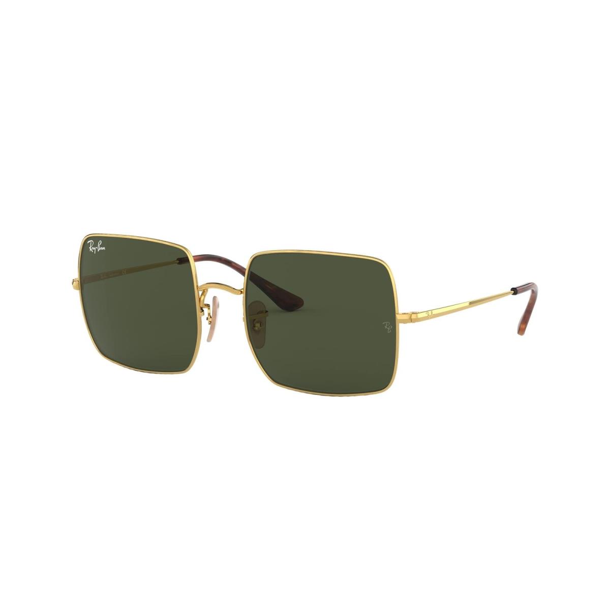 Ray-ban 0Rb1971 Square Square Sunglasses Gold/green