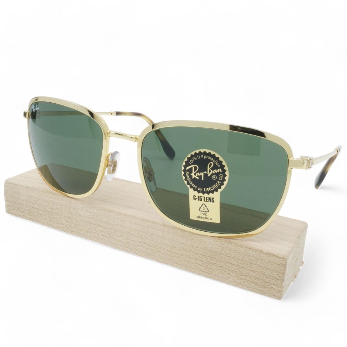 RB3705-001/31_60 Unisex Ray-ban Square Polarized Sunglasses