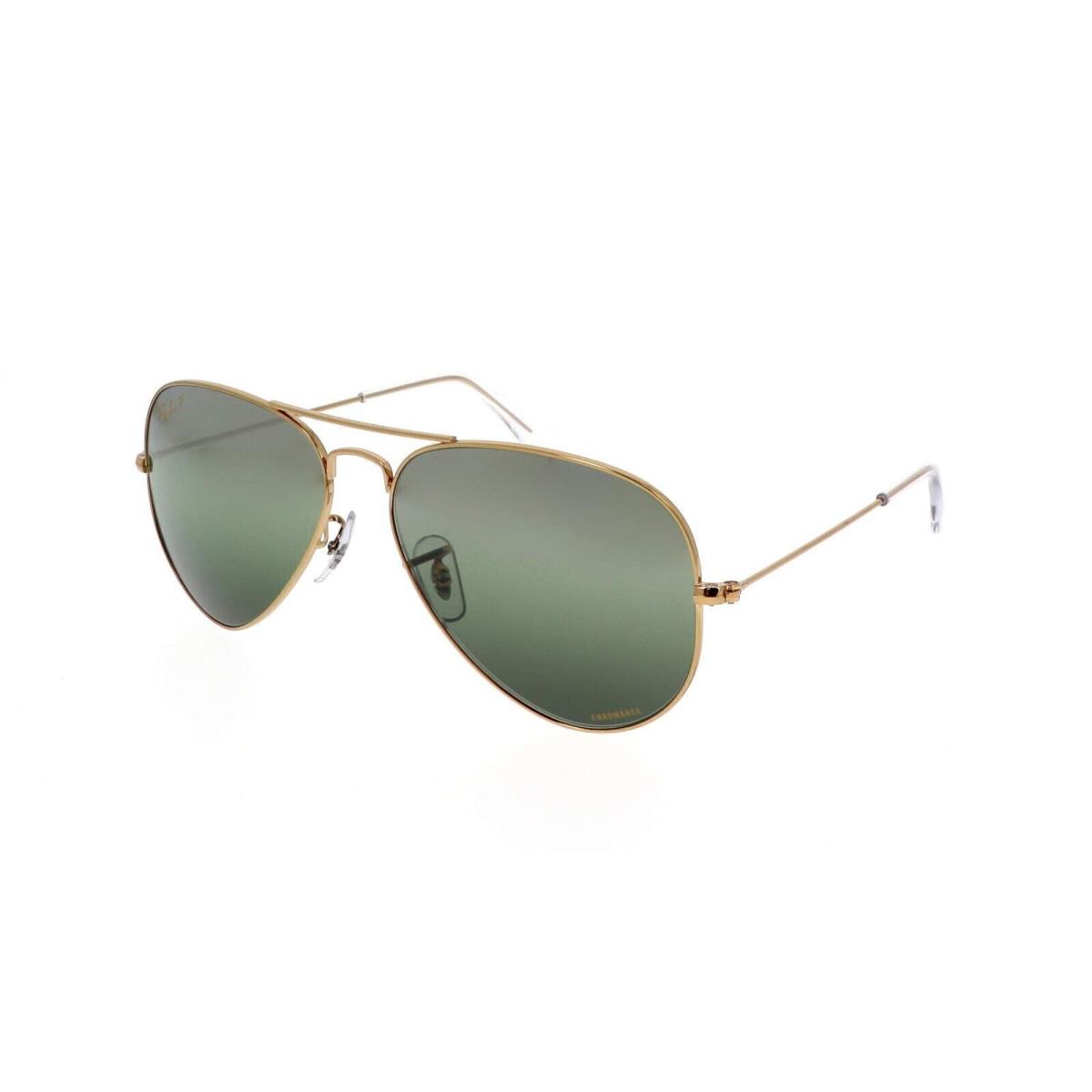 Ray-ban Aviator Large Metal RB3025 9196/G4 Legend Gold Frame Green Lens