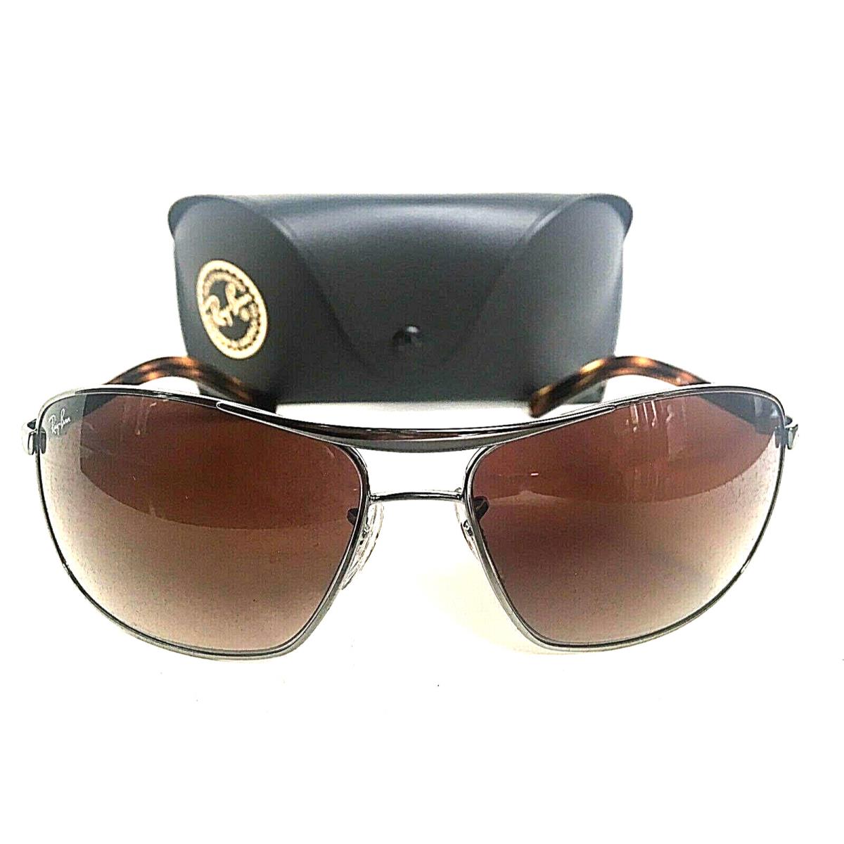 Ray-ban Silver 64mm Pilot Gradient Men`s Sunglasses