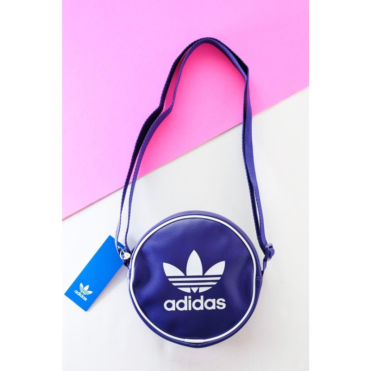 Adidas Shoulder Bag Trefoil Logo AC Round Crossbody IX7488 Purple