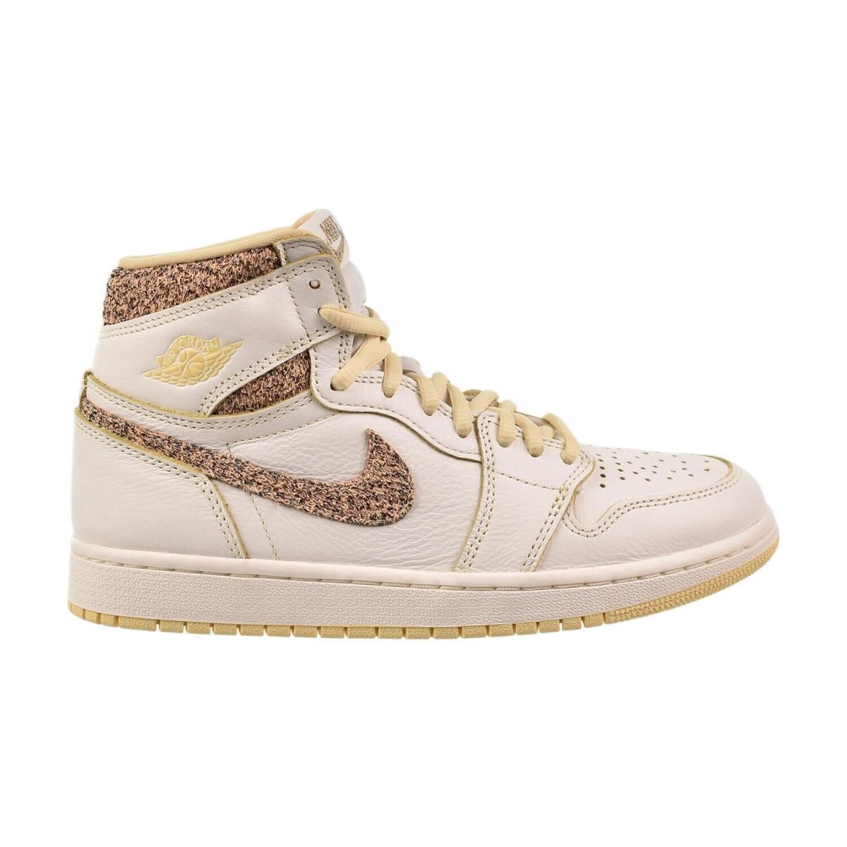 Jordan 1 Retro High OG Craft Vibrations Of Naija Men`s Shoes Sail-pale Vanilla - White-Lotus Pink