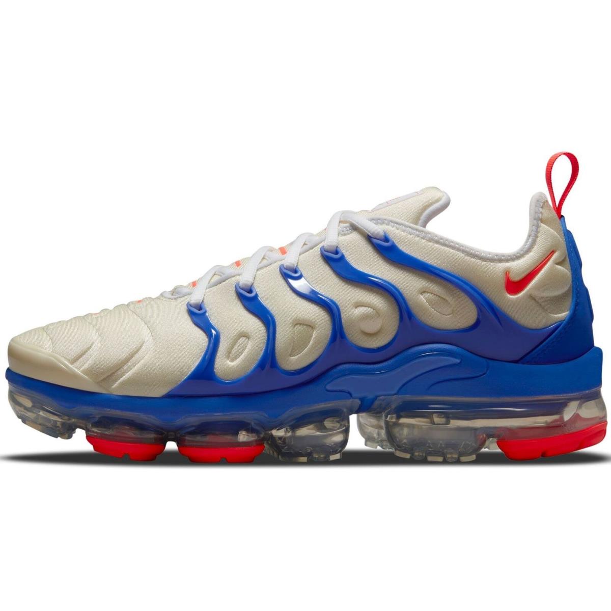 Men`s Nike Air Vapormax Plus Coconut Milk/bright Crimson DM8317 100 - Coconut Milk/Bright Crimson