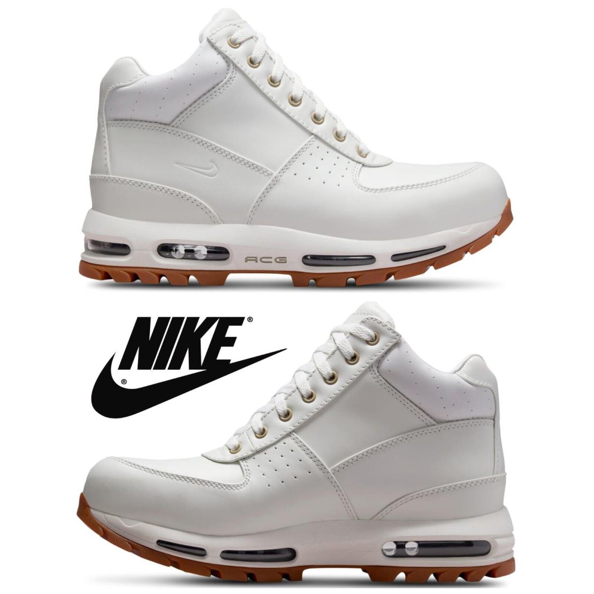 Nike Air Max Goadome Casual Men`s Sneaker Boots Comfort Waterproof Winter Shoes - White, Maufacturer: White/White/Gum