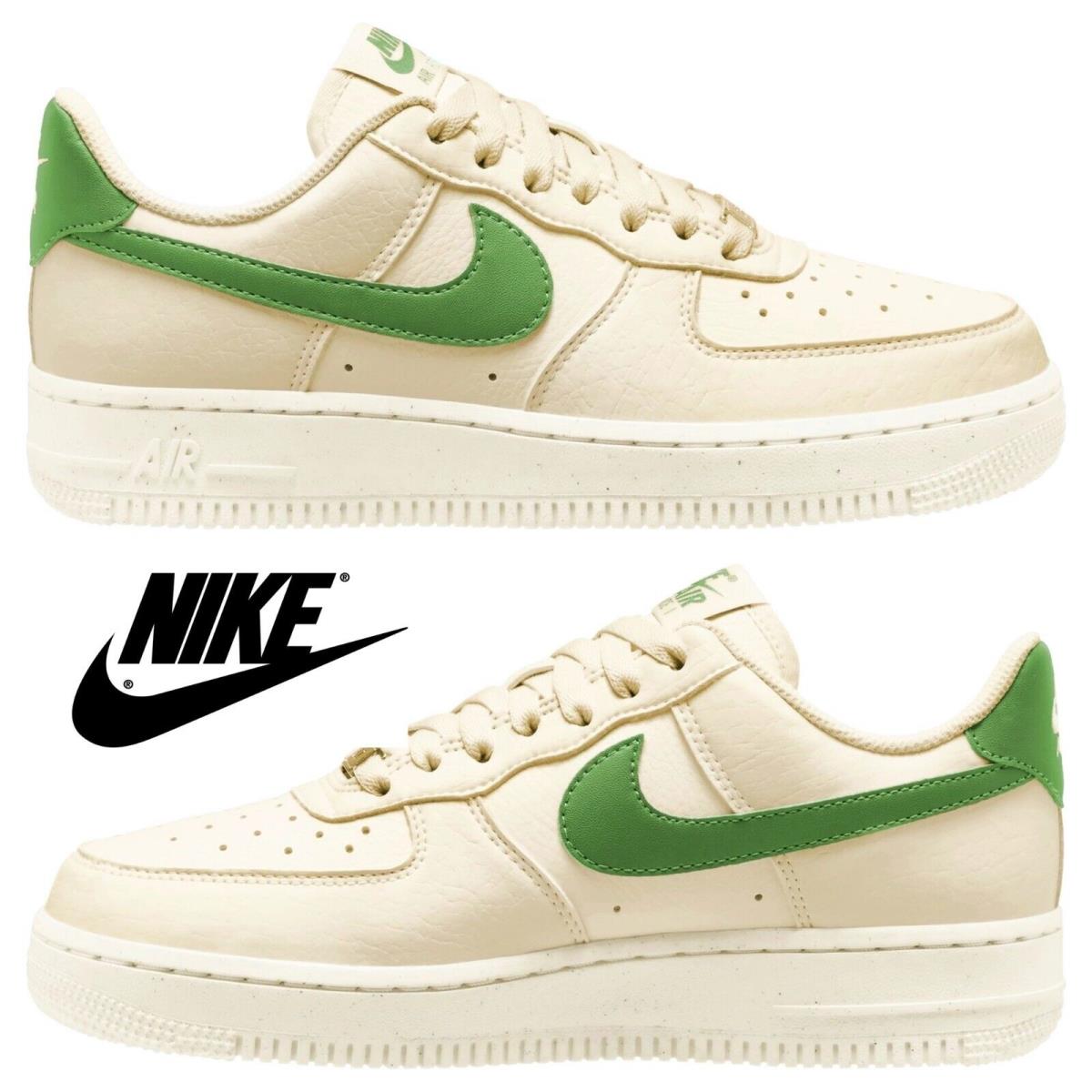 Nike Air Force 1 `07 Next Nature Women`s Casual Shoes Comfort Sneakers Leather - Green, Manufacturer: Coconut Milk