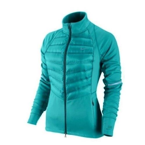 Nike Aeroloft 800 Hybrid Dusty Cactus Fitted Down Running Jacket Womens S