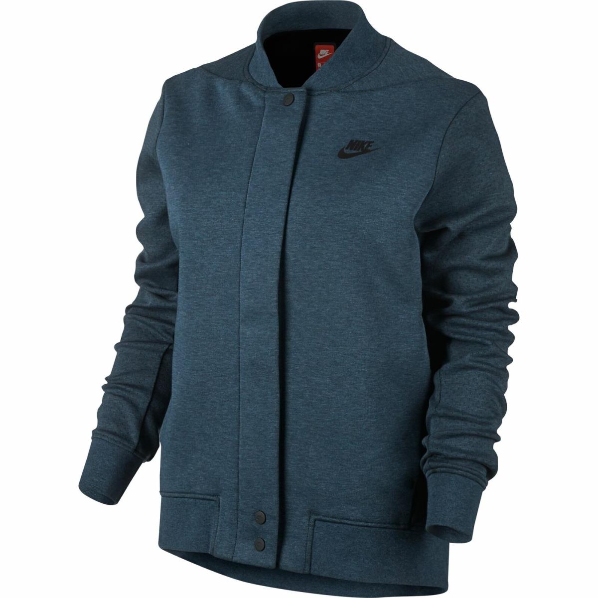 Nike Tech Fleece Destroyer Women`s Jacket Squadron Blue 835544-464 - Squadron Blue