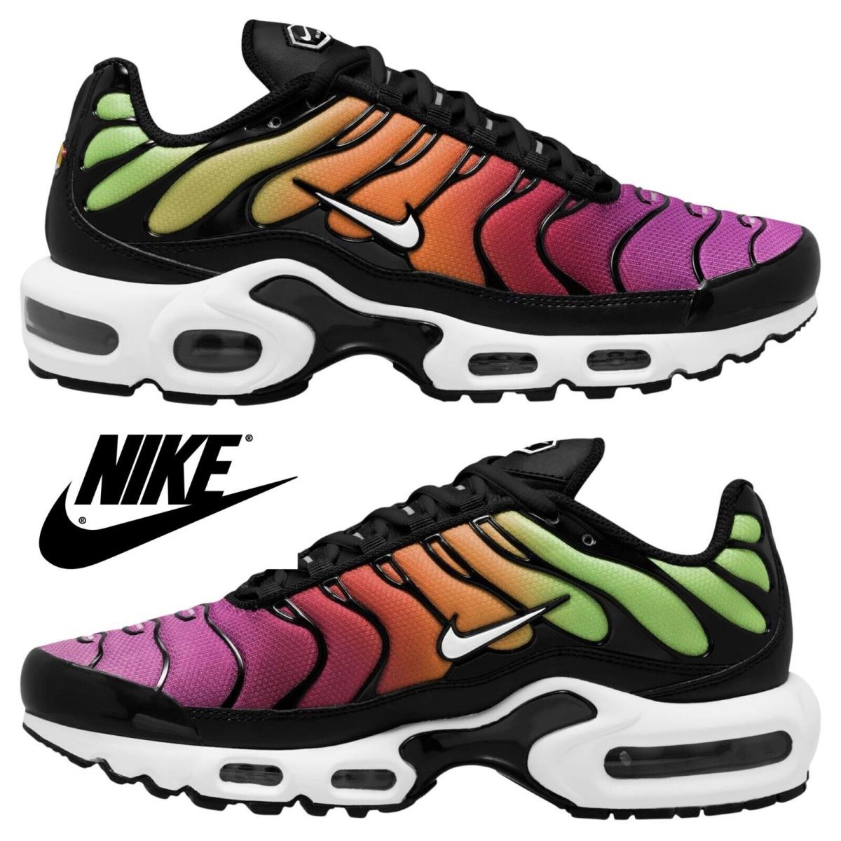 Nike Air Max Plus Women`s Shoes Casual Sneakers Walking Running Trainers - Multicolor, Manufacturer: White/Black/Viotech