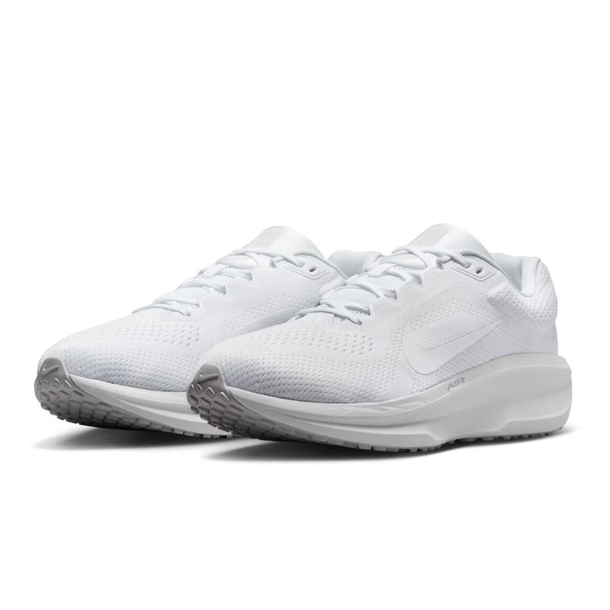 Mens Nike Winflo 11 White Textile Running Shoes - White