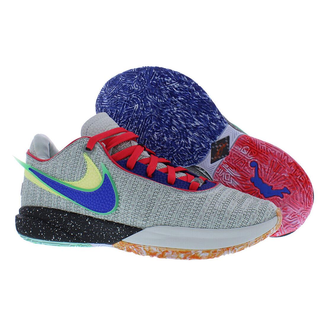 Nike Lebron XX Unisex Shoes - Light Silver/Hyper Royal, Main: Multi-Colored