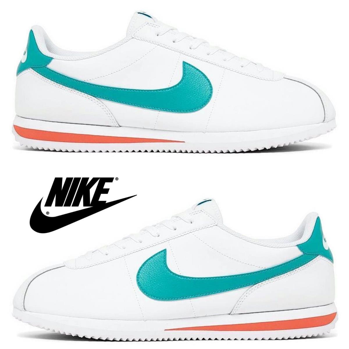 Nike Cortez Men`s Sneakers Casual Athletic Premium Comfort Sport Shoes - White, Manufacturer: White/Dusty Cactus/Cosmic Clay