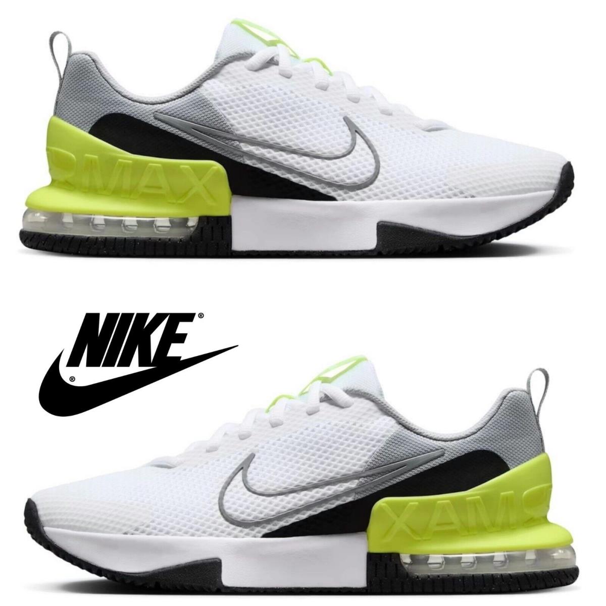 Nike Air Max Alpha Trainer 6 Men`s Sneakers Casual Athletic Premium Sport Shoes - White, Manufacturer: White/Green