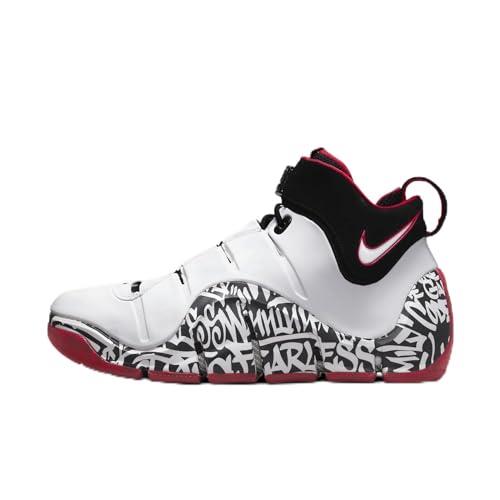 Nike Zoom Lebron 4 Graffiti White Black Red DJ4888 100 Basketball Shoes - White