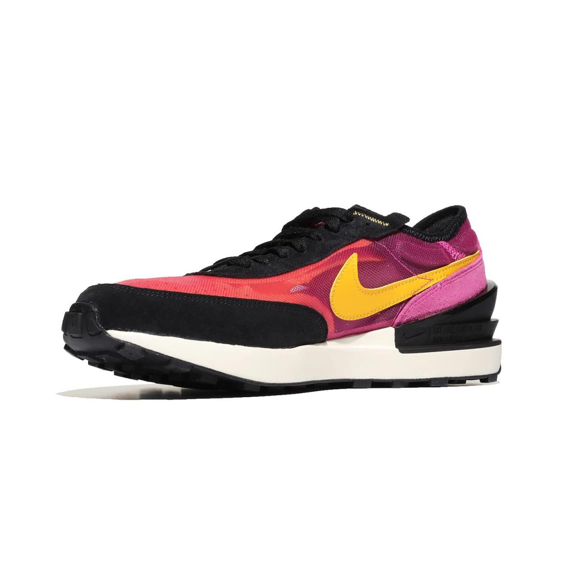 Boy`s Sneakers Athletic Shoes Nike Kids Waffle One Big Kid - Active Fuchsia/University Gold/Black