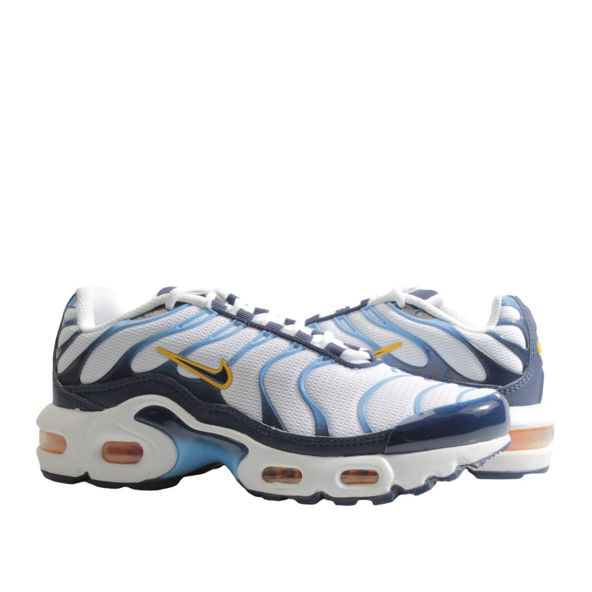 Nike Air Max Plus GS White/midnight Navy Big Kids Running Shoes CD0609-100 - White/Midnight Navy