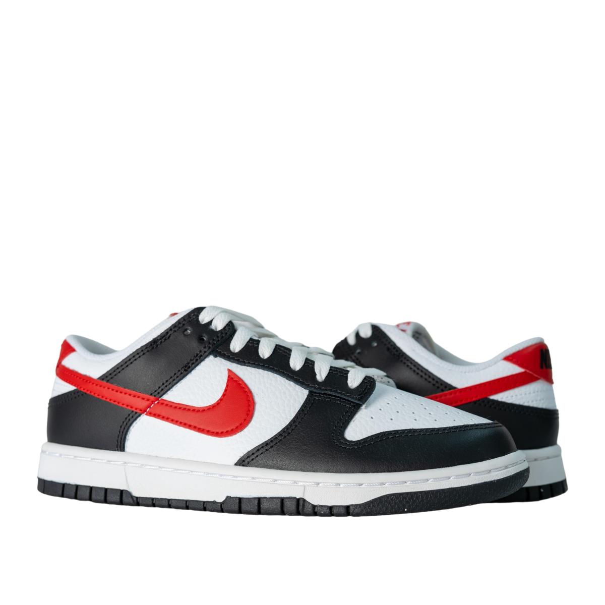 Nike Dunk Low Retro Men`s Shoes - Black/University Red-White, Main: Black