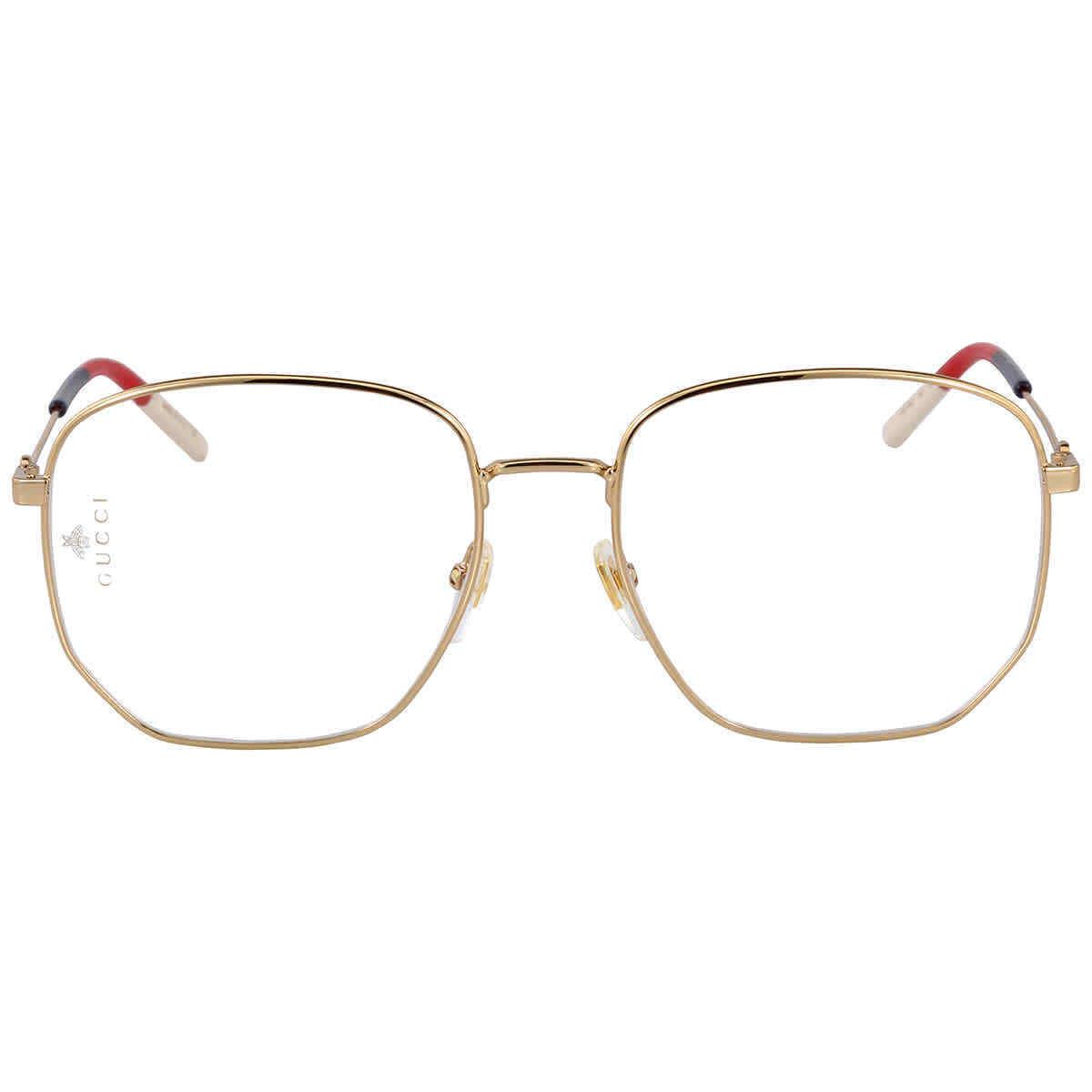 Gucci Demo Geometric Ladies Eyeglasses GG0396O 002 56 GG0396O 002 56