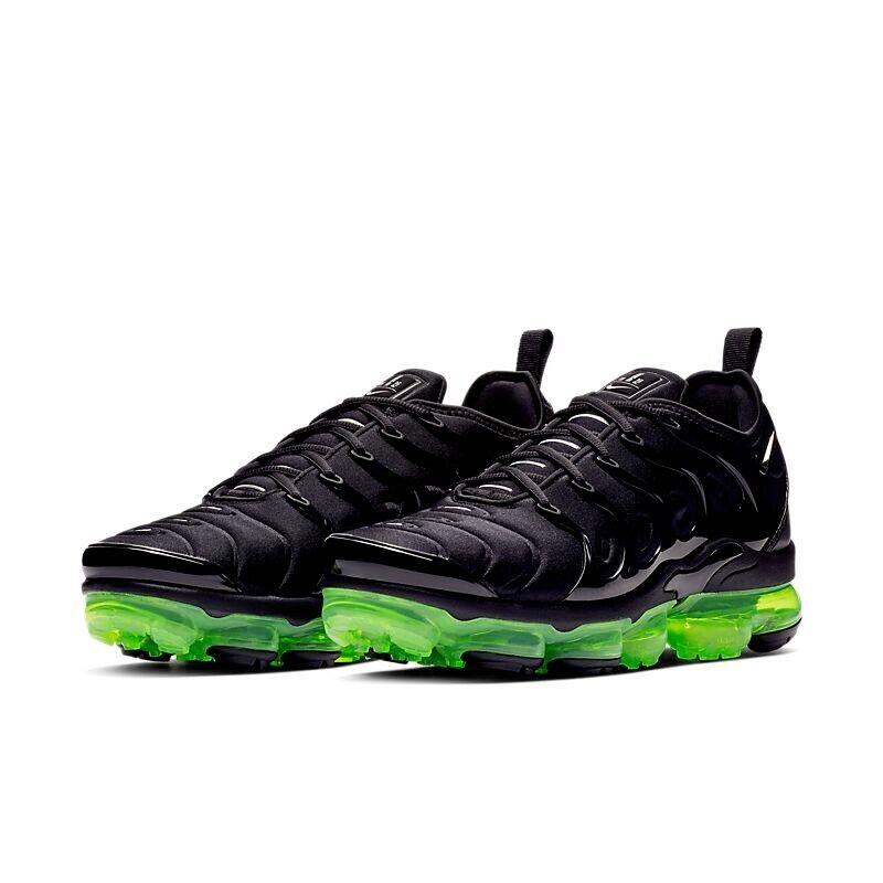 Nike Air Vapormax Plus TN Black Green Sole Men`s Size - Black Green