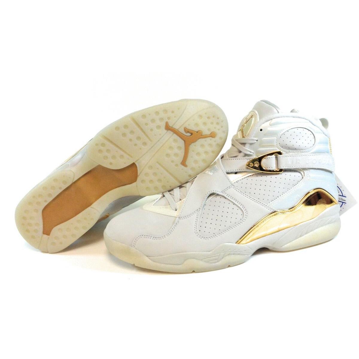 Mens Air Jordan 8 Retro C C 832821 030 Light Bone Champagne 2016 Sneakers Shoes - Ivory, Manufacturer: Light Bone