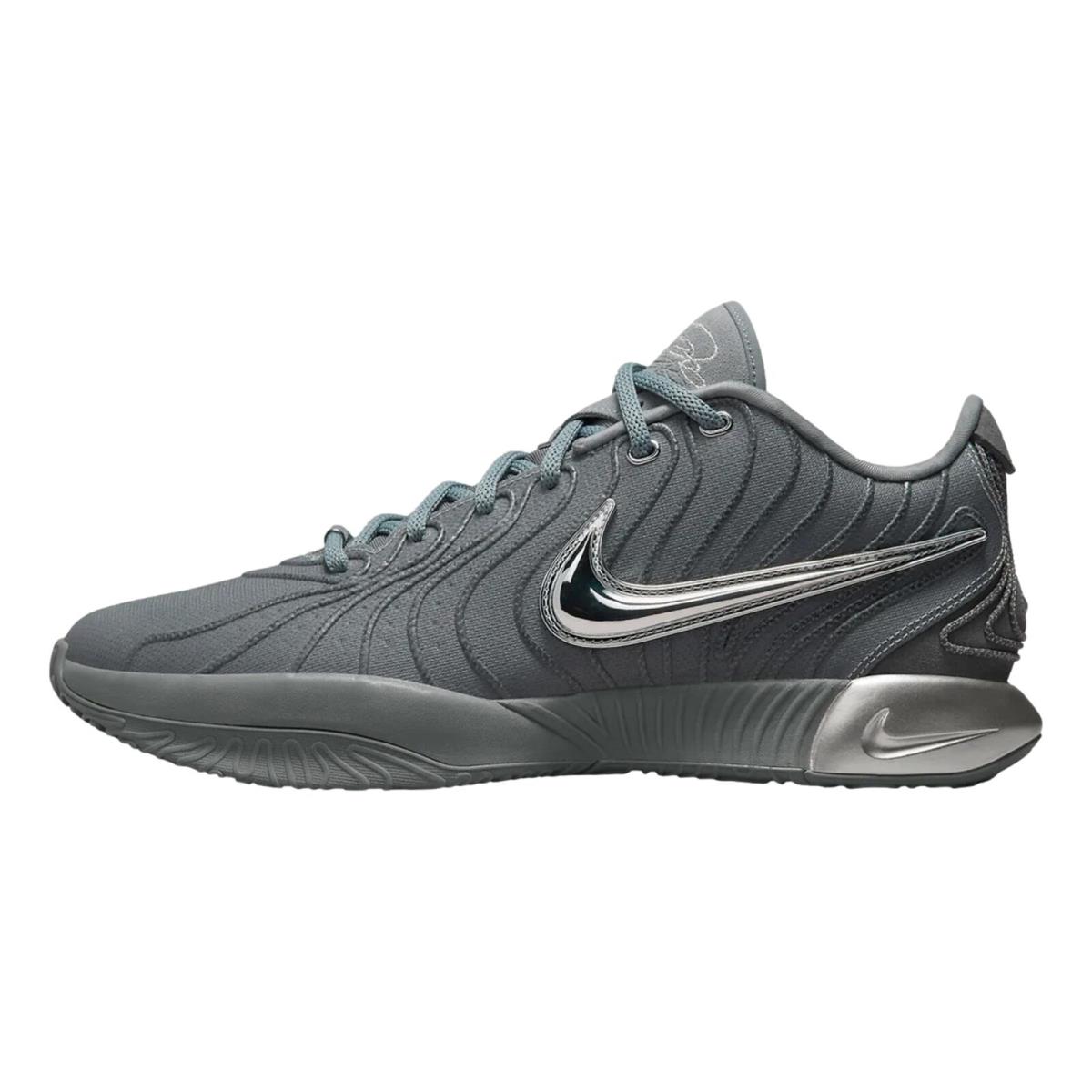 Nike Lebron Xxi Cool Grey/metallic Silver HF5353-001 Men`s Size 8.5 Medium - Multicolor