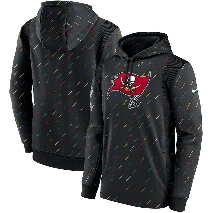 Nike Men`s Tampa Bay Buccaneers Nfl Crucial Catch Hoodie Charcoal 2021