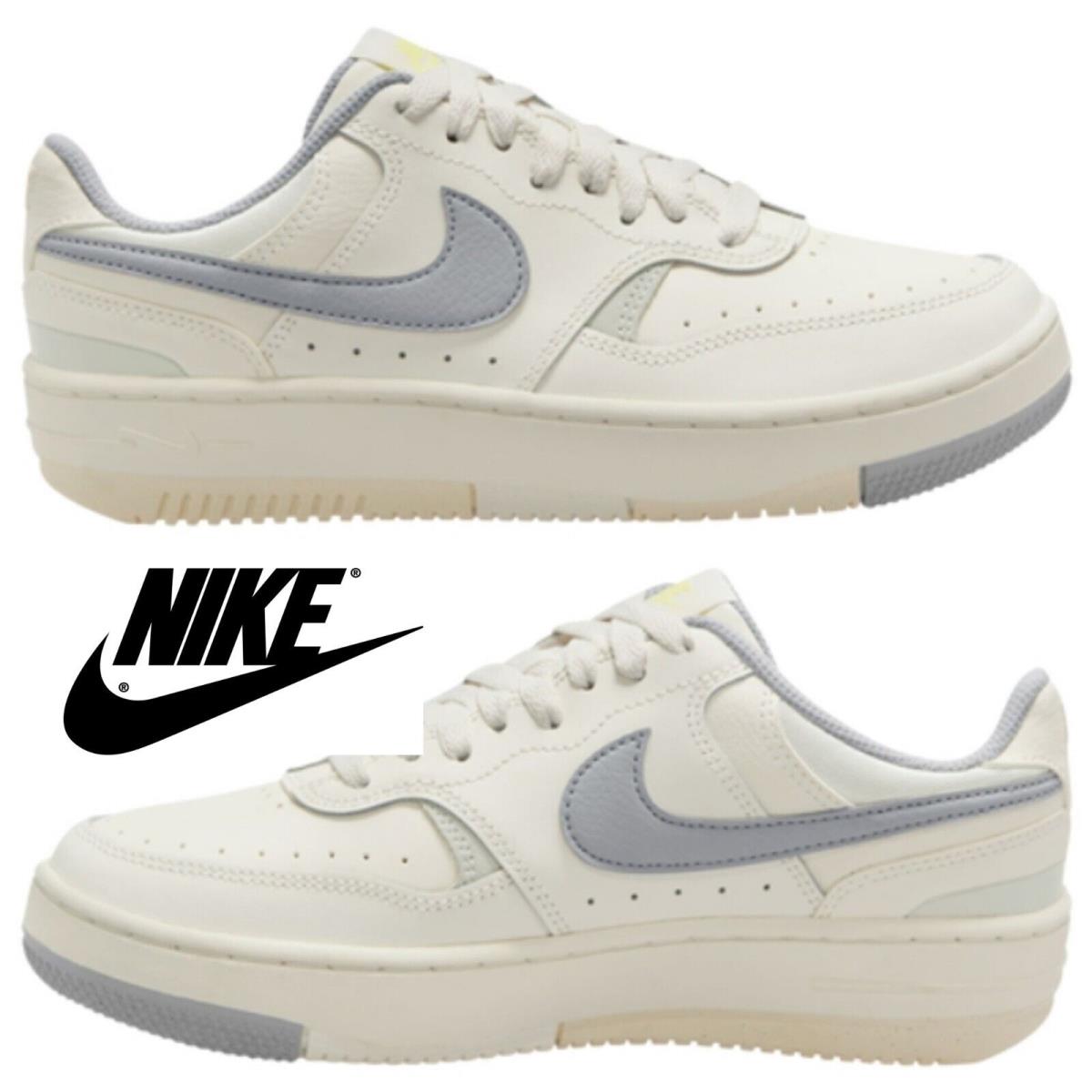 Nike Women`s Gamma Force Shoes Walking Casual Basketball Sneakers White Silver - White, Manufacturer: Sail/Silver