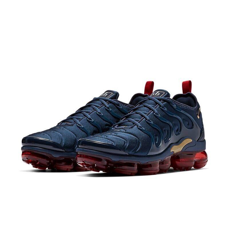 Nike Air Vapormax Plus TN Dark Blue Red Men`s Size - Dark Blue Red