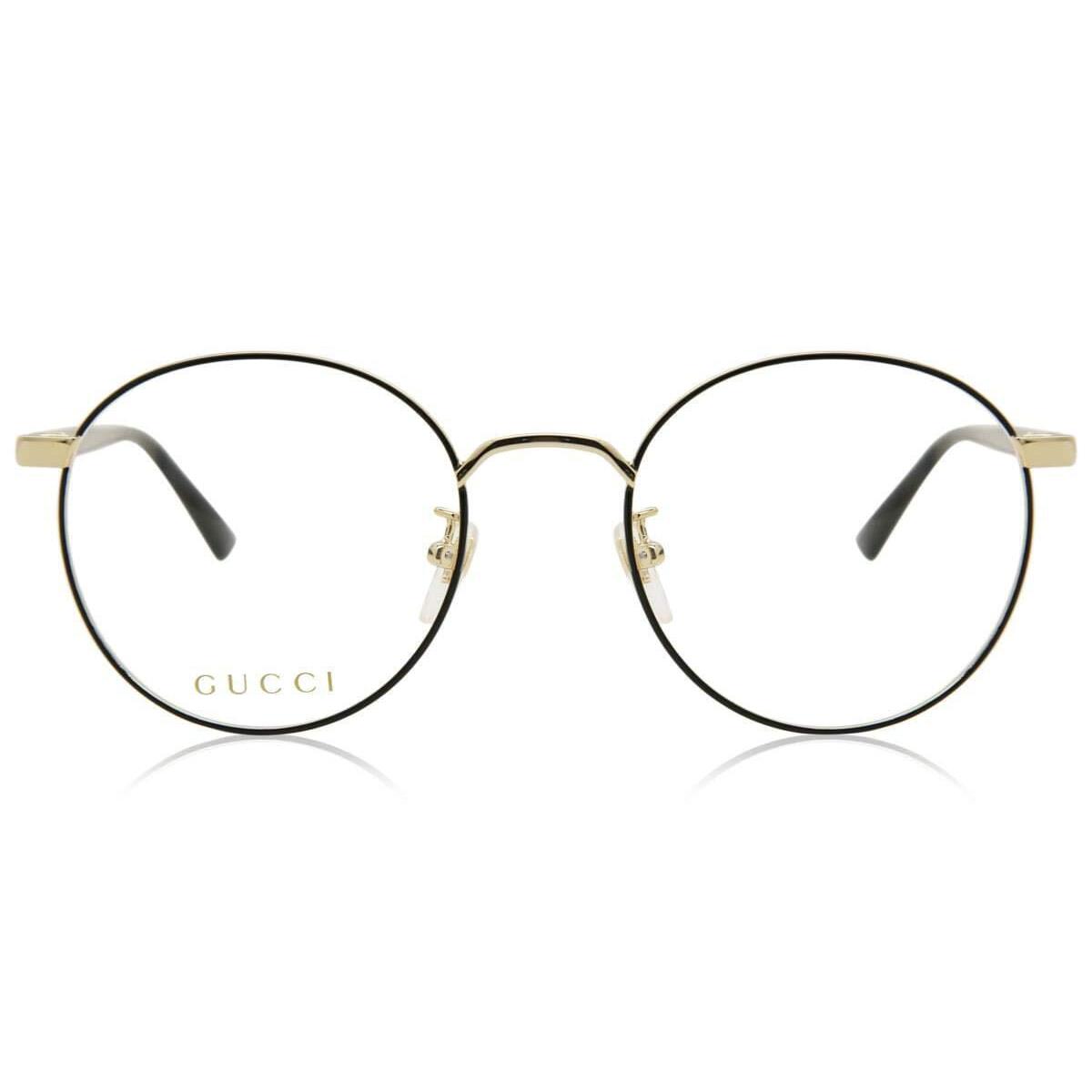 Gucci GG0297OK Trendy Round Metal Eyeglasses 52mm