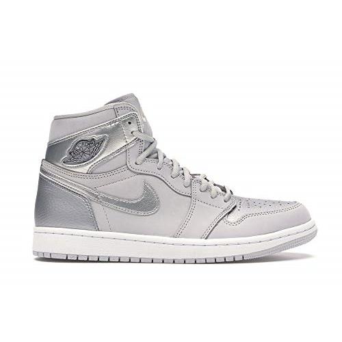 Nike Mens Jordan 1 Retro High CO Japan Sneakers - NEUTRAL GREY/METALLIC SILVER-WHITE