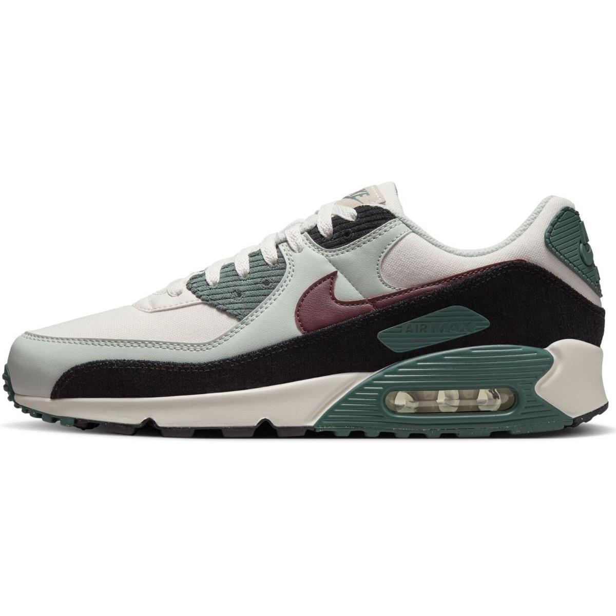 Men`s Nike Air Max 90 Prm Phantom/burgundy Crush FV6059 001 - Phantom/Burgundy Crush