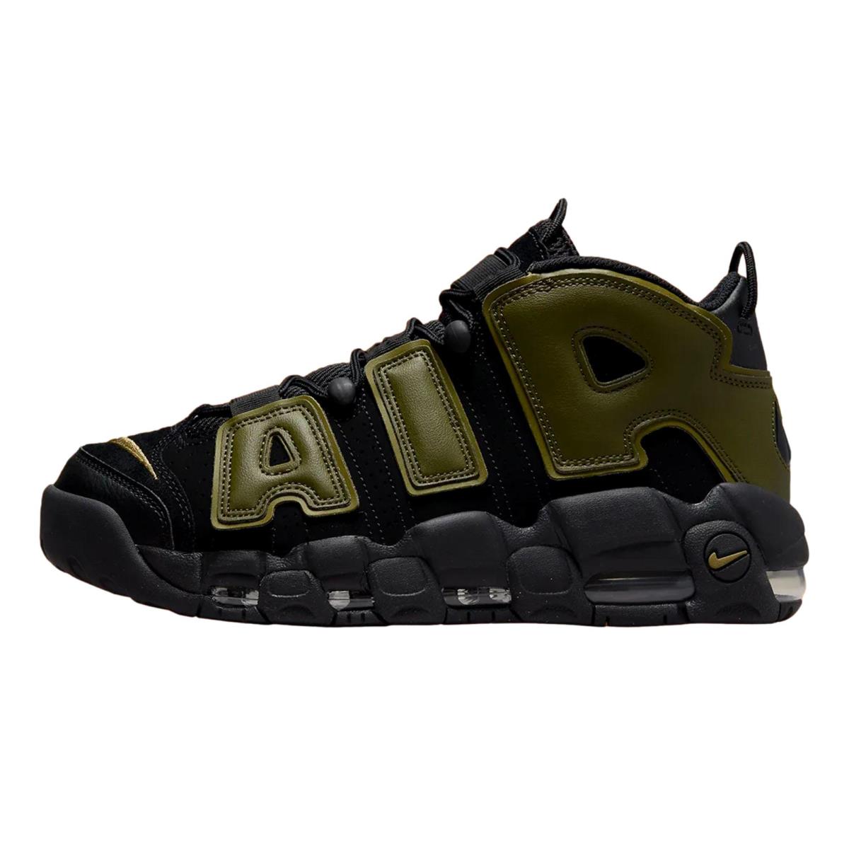 Nike Air More Uptempo `96 Black/rough Green-pilgrim DH8011-001 Men`s - Multicolor