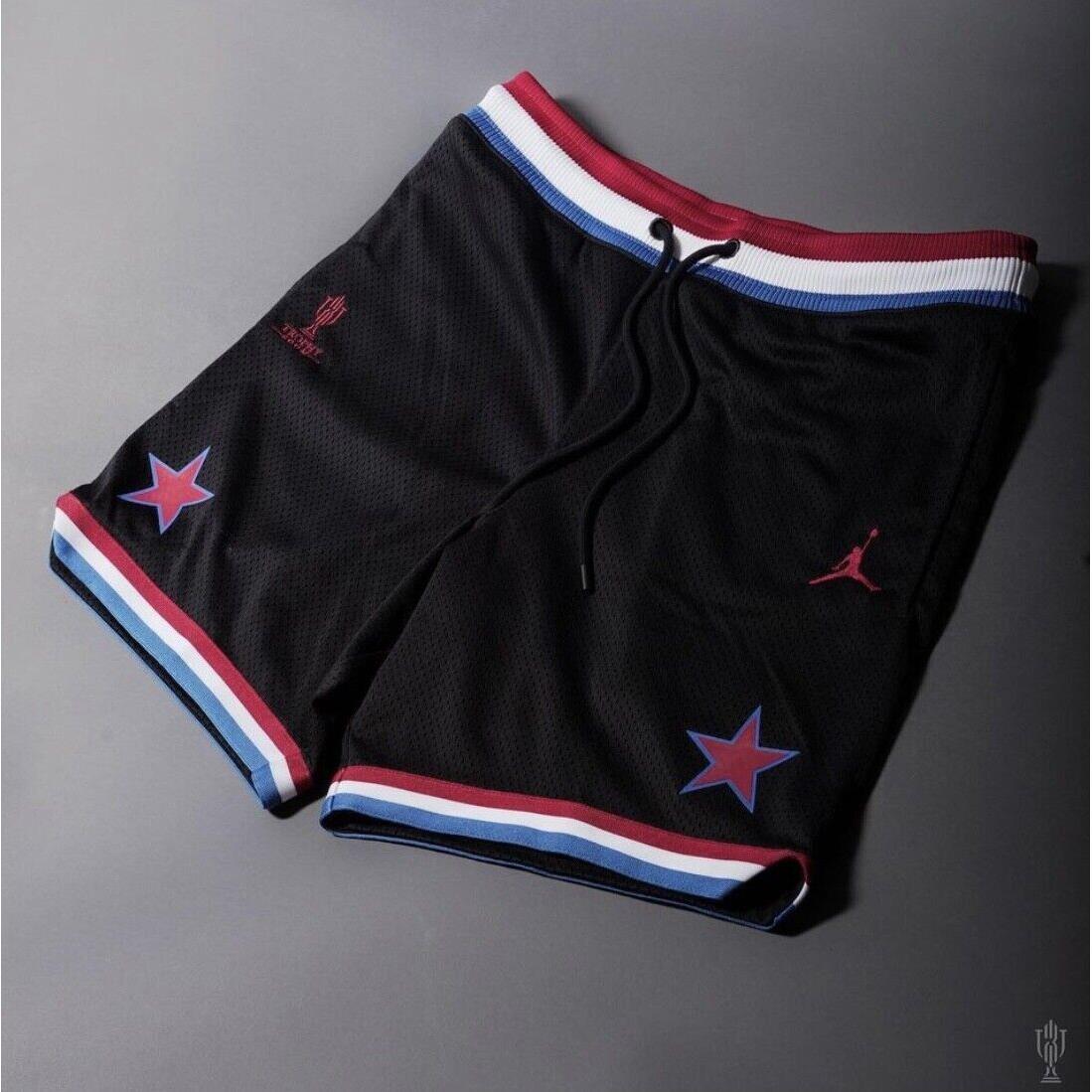 Nike Air Jordan x Trophy Room Black/red/blue/white Shorts Size L XL Xxl -rare