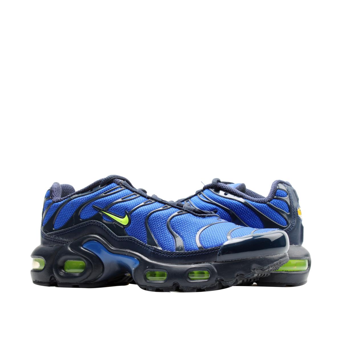 Nike Air Max Plus GS Hyper Royal/volt Big Kids Running Shoes CD0609-401 - Hyper Royal/Volt-Obsidian