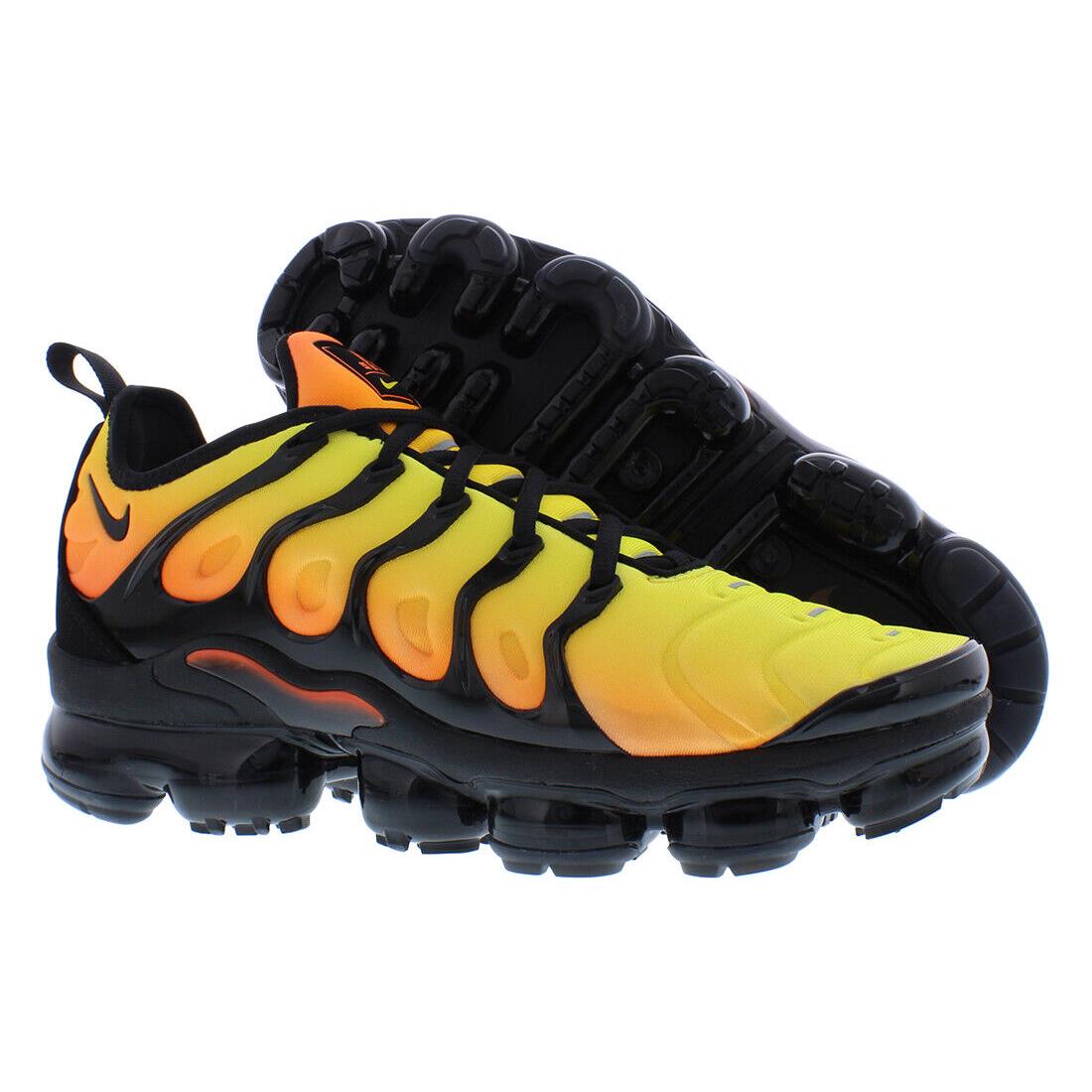 Nike Air Vapormax Plus Mens Shoes - Black/Black/Total Orange, Main: Black