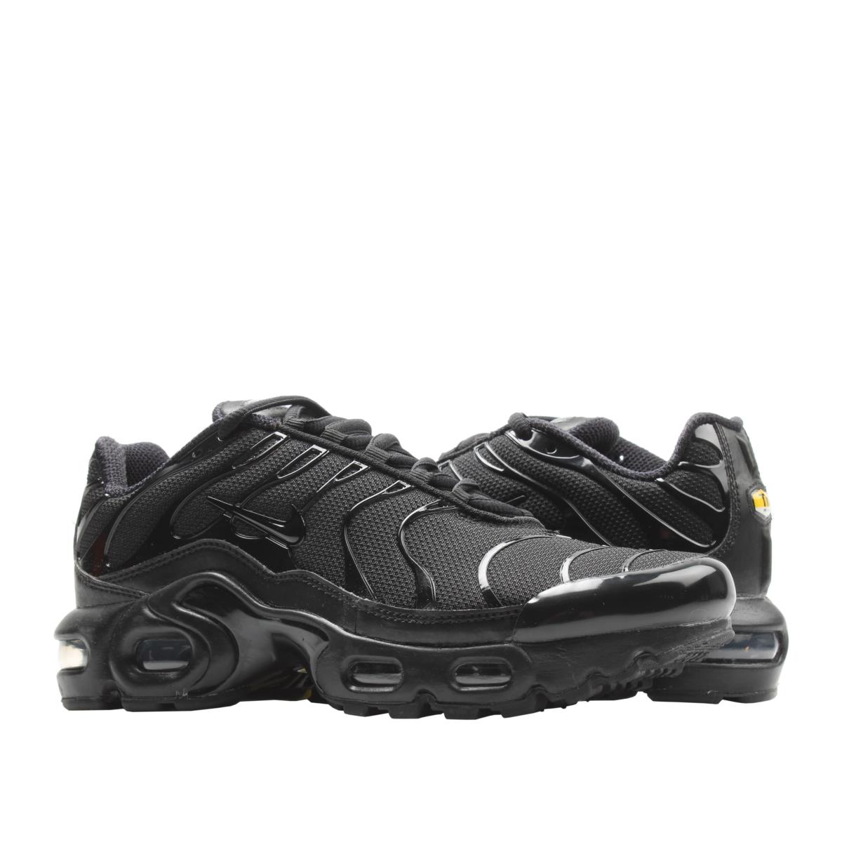 Nike Air Max Plus GS Triple Black Big Kids Running Shoes CD0609-001 - Black/Black-Black