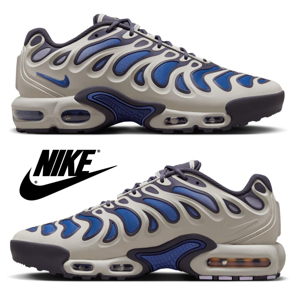 Nike Air Max Plus Drift Men`s Sneakers Casual Athletic Premium Comfort Shoes - Gray, Manufacturer: Grey/Purple/Grey