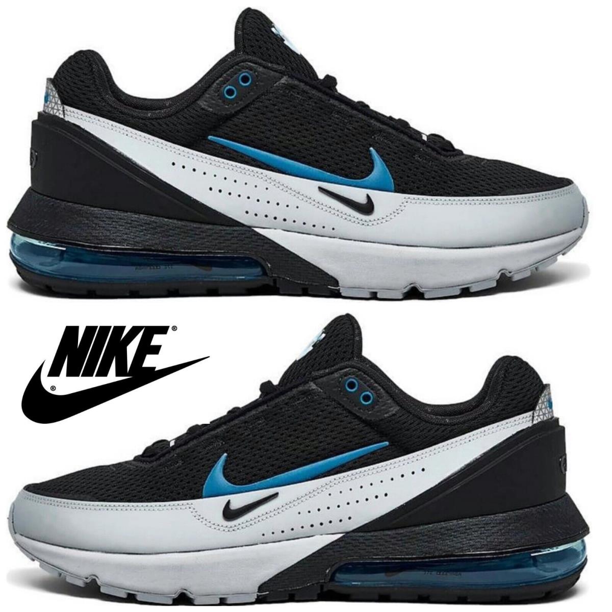 Nike Air Max Pulse Men`s Sneakers Casual Athletic Premium Comfort Sport Shoes - Black, Manufacturer: Black/Laser Blue/Light Smoke Grey