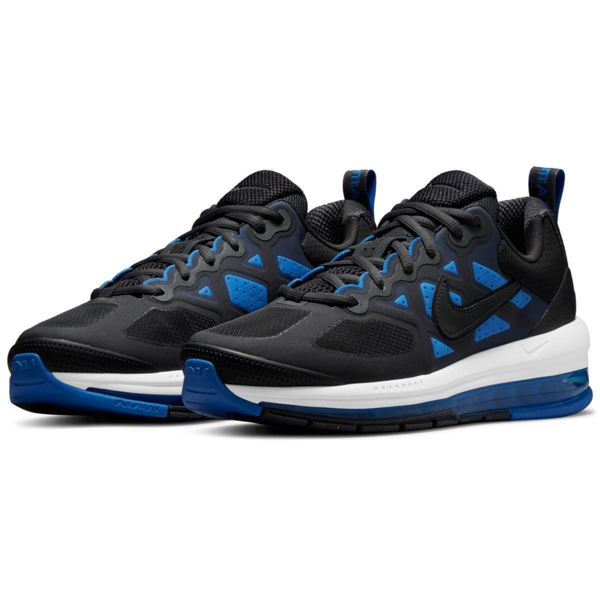 Nike Mens Air Max Genome Fitness Athletic and Training Shoes Sneakers Bhfo 6074 - Black/Signal Blue