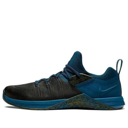 Nike Metcon Flyknit 3 Blue Force/jade Horizon AQ8022-434 Men`s Shoes Size 9 - Blue/Black