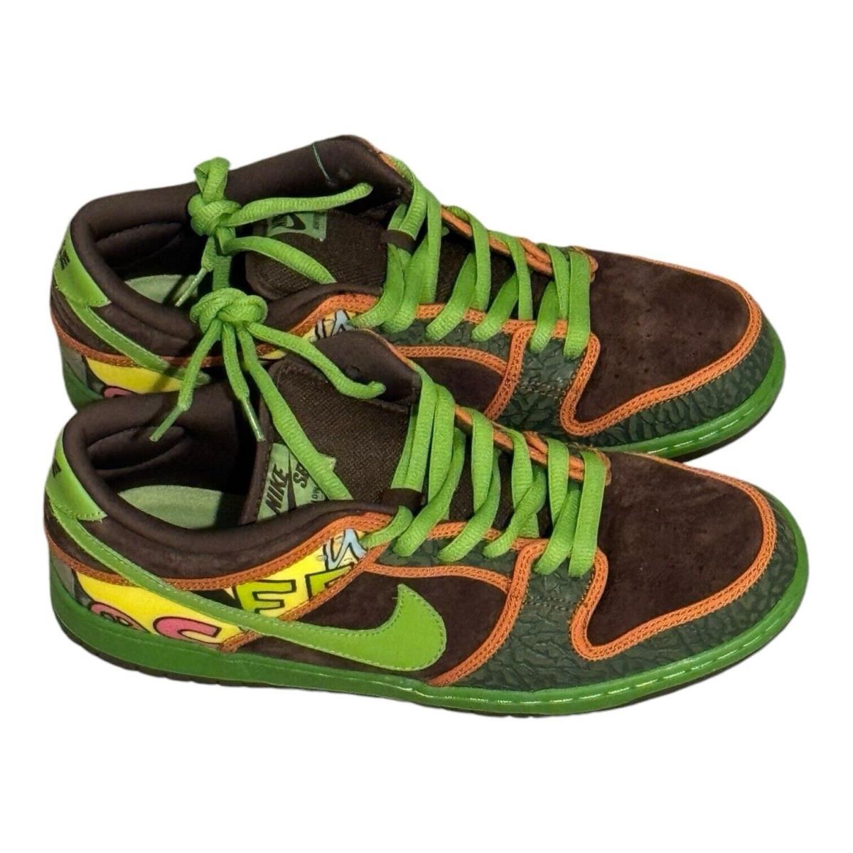 Size 12 - Nike SB Dunk Low de la Soul 2015 Safari 789841 332 US Men s Size 12 - Green, Manufacturer: safari/altitude green-brq brwn