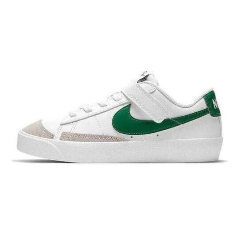 Little Kid`s Nike Blazer Low `77 White/pine Green-white-black DA4075 115 - 3 - White/Pine Green-White-Black