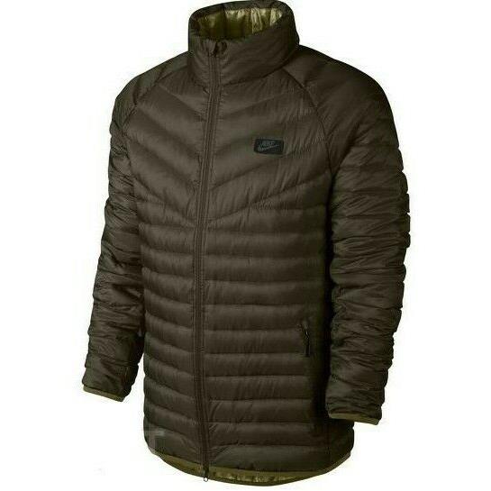 Nike Sportswear Guild 550 Down Jacket - XL - 693529-329 Olive Sequoia Dark Parka