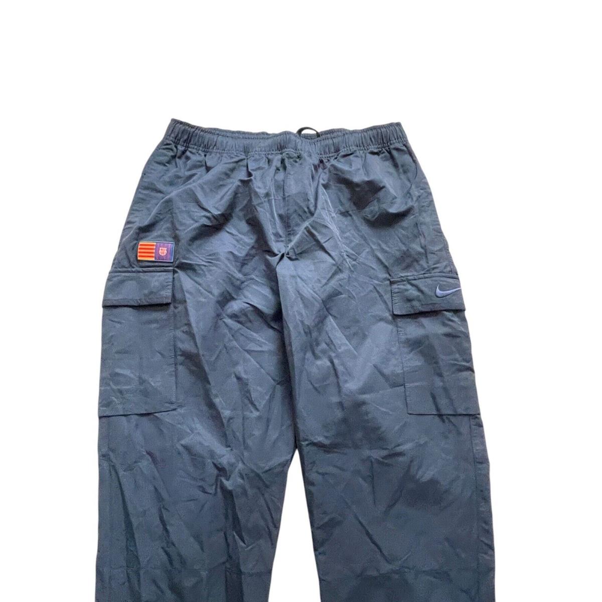 Nike FC Barcelona Pants Small Joggers Woven Training Zip Large Mens